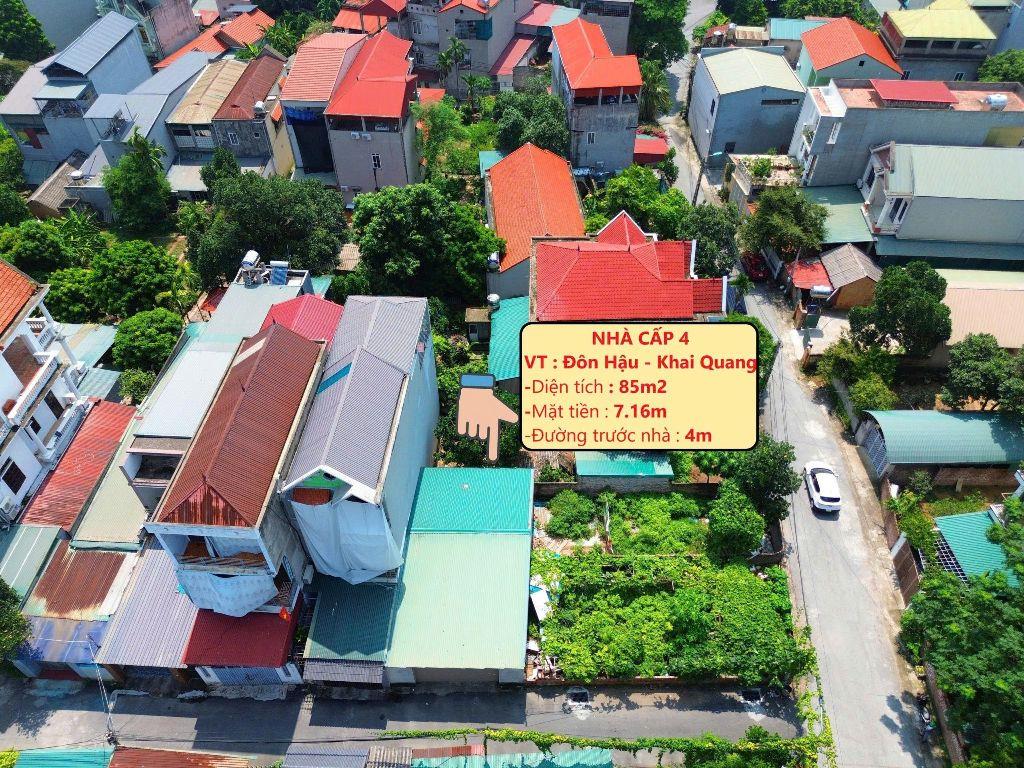 Bán nhà riêng Đôn Hậu, gần khu công nghiệp Khai Quang kinh doanh được DT85m MT7,16m 1,95ty 0988296228