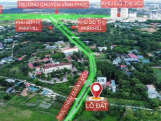 Bán lô đất trục chính đường đôi 24m tại Định Trung, Vĩnh Yên DT 160m2 MT 5,5m giá 1,85 TỶ 0988296228