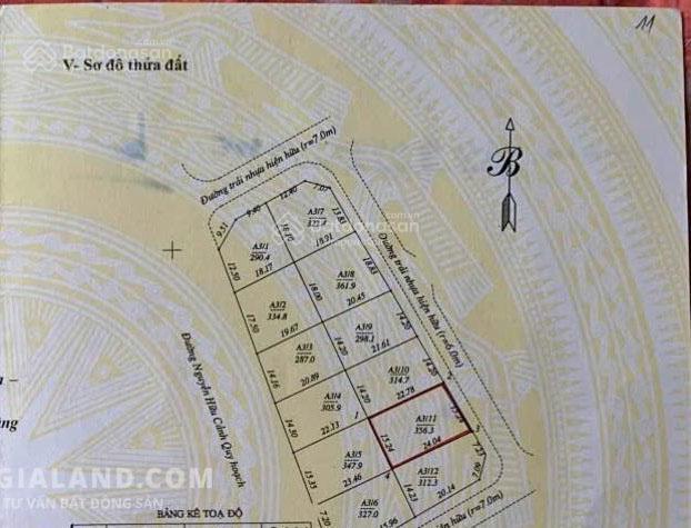 Bán lô đất biệt thự khu đô thị chí linh, tp vũng tàu + ( dt 356m2) + full thổ cư + giá đầu tư