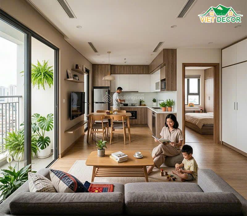 Giá quá tốt! 6 tỷ  căn 70m2 khu ngoại giao đoàn, ban công hướng nam, thiết kế cực đẹp