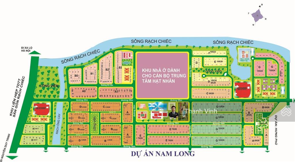 Sổ đỏ cá nhân bán đất nền kdc nam long q9  đường d2 (16m)  giá chỉ 11 tỷ