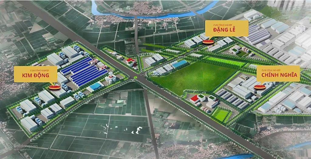 Tổ hợp các cụm công nghiệp hưng yên đặng lễ, kim động, phạm ngũ lão, chính nghĩa