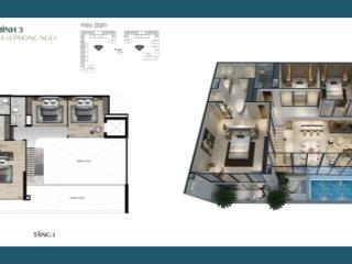 Bán căn 4pn 320m² sky villa có bể bơi riêng, thông 2 tầng full nội thất cạnh vinhomes riverside