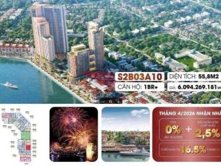 Bán ch 2pn, 1wc, 55,8m2 giá cực mềm tại sun symphony residence, sơn trà, đà nẵng