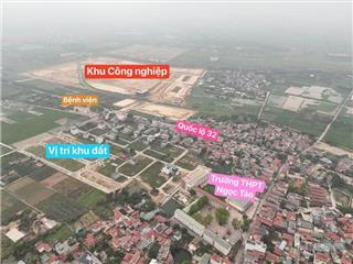 Đấu giá cầu lọc  ngọc tảo | 90m, đối diện kcn nam phúc thọ , cách ql 32 500m2, giá đầu tư