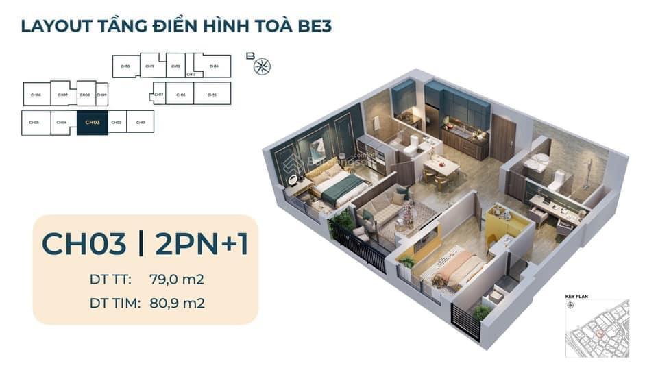 "không có căn thứ 2 " bán gấp 2pn góc 75m2 giá 63tr/m2 tại beverly  vinhomes ocean park