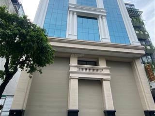 Cho thuê tòa nhà 10 tầng ốp kính full hoàng ngân 190m2 * 10t, mt 8m, thông sàn, thang máy. 145tr