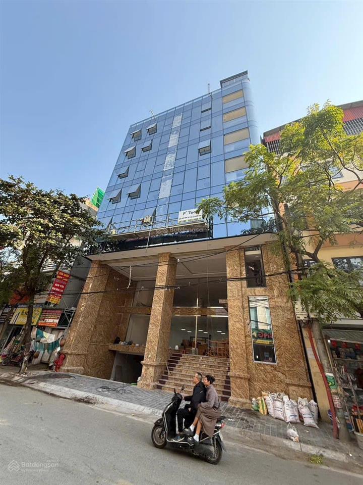 Tòa nhà phố hoàng ngân  nguyễn thị định 100m2 8 tầng 1 hầm, pccc chuẩn, mặt tiền khủng