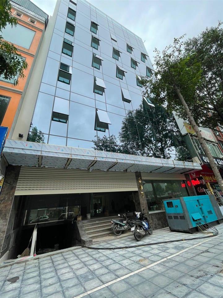 Cho thuê tòa nhà mặt tiền nguyễn trãi  vũ trọng phụng dt 140m2, 8 tầng + 1 hầm, thông sàn pccc