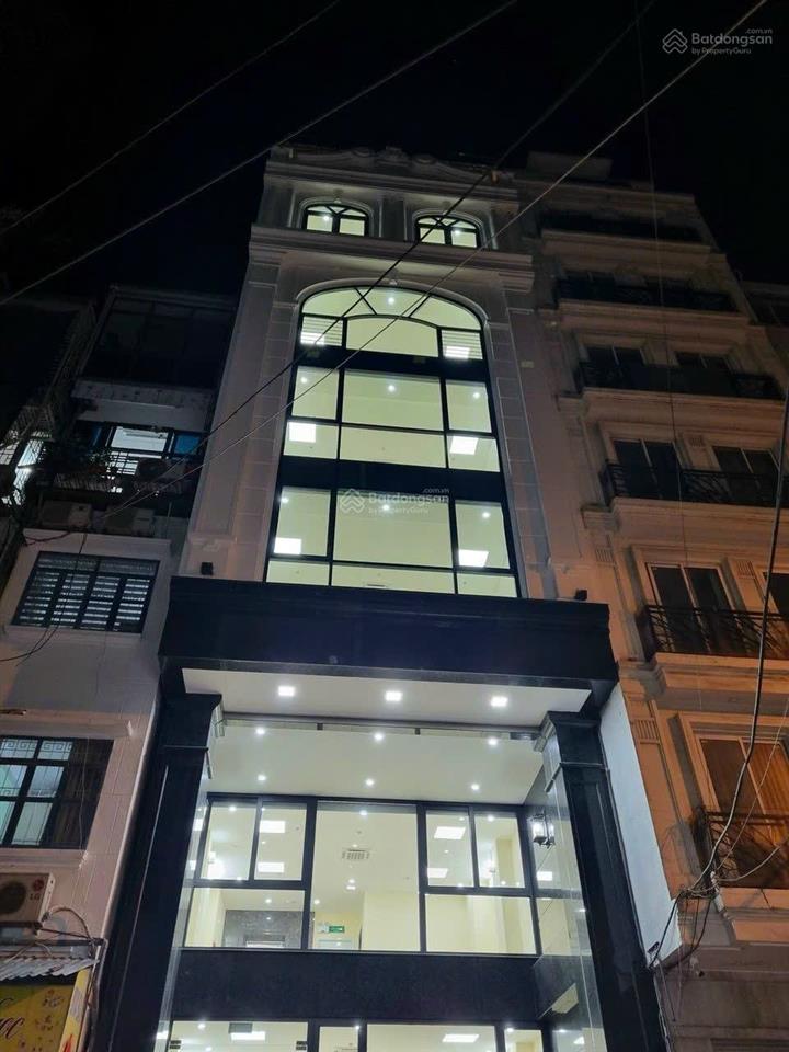 Cho thuê nhà phố trung kính lớn, cầu giấy. dt 80m2, 6 tầng, mt 6m. nhà đẹp thông sàn full đồ 50tr