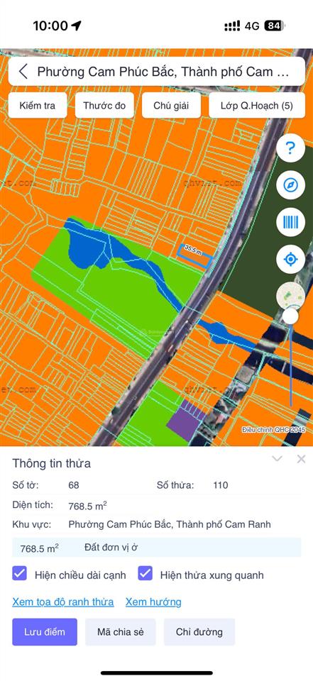 Bán đất mặt tiền quốc lộ 1a diện tích lớn cam phúc bắc, cam ranh
