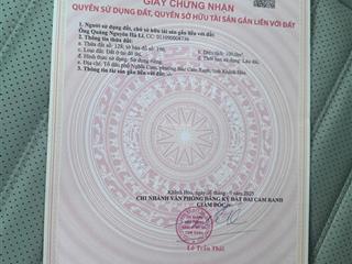 Bán đất tại tdp nghĩa cam, cam nghĩa, cam ranh.giá 3,2 tỷ, có 100m2, giá tốt.