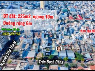 Bán cặp đất 225m2, ngang 10m, sát nguyễn văn thoại, cách biển mỹ khê 200m