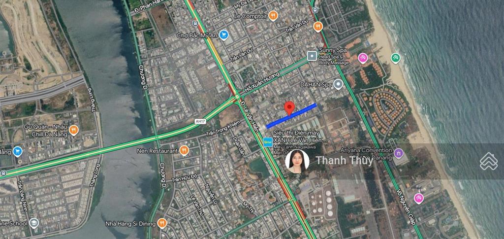 Bán lô đất khuê mỹ đông 14, dt 102m², ngang 6m, xây được 9 tầng, giá 15,2 tỷ