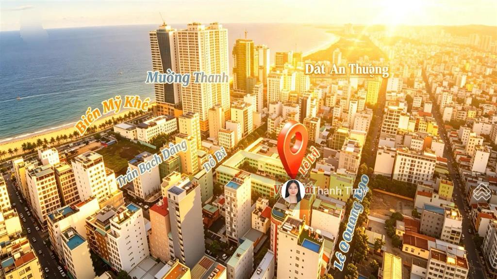 Bán cặp đất an thượng, sát trần bạch đằng, cách biển mỹ khê 200m, dt 162m2, ngang 9m, giá 42 tỷ