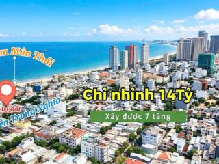 Bán đất nguyễn trọng nghĩa, dt 115m2, ngang 5m, sát biển mân thái, giá nhỉnh 100tr/m2