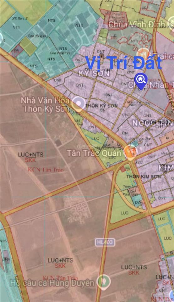 Bán đất tại thôn kỳ sơn, tân trào sát cụm công nghiệp 17 triệu / m2, 168 m2, mặt tiền 7m, ngõ 8m