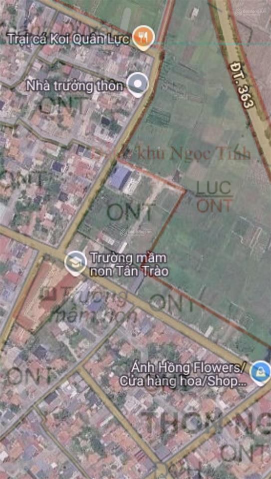 Bán đất tại thôn kỳ sơn, tân trào sát cụm công nghiệp 17 triệu / m2, 168 m2, mặt tiền 7m, ngõ 8m