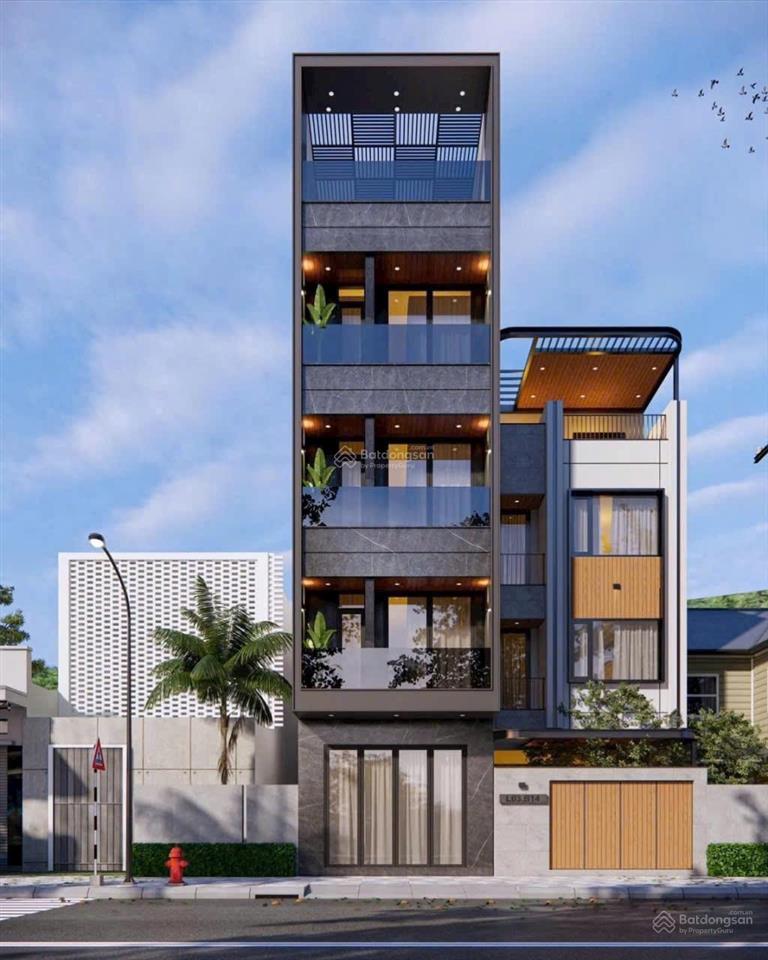 Toà nhà 4 tầng mặt tiền trần quý cáp  có thang máy ] cách biển trần phú  900m ** giá  18,5 tỷ