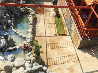 Nhà vườn tựa núi ba làng  sẵn nhà gỗ & ao cá. giá 11 tỷ