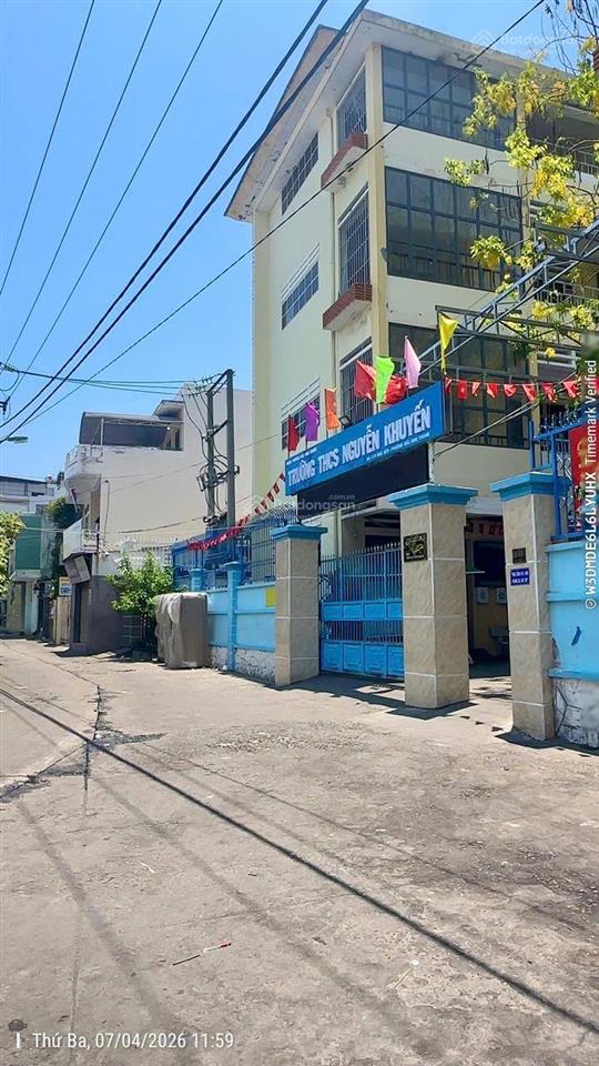 Nhà 2 tầng gần kề mặt tiền ngô đến, ngang dài 7m, giáp sát trường thcs nguyễn khuyến. giá 8,5 tỷ