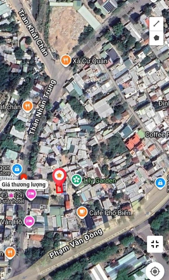 Đất 2 mặt tiền  ngang dài 6,5m , sát hẻm đường thân nhân trung (ô tô quay đầu vi vu). giá 3,8 tỷ