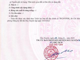 Bán đất nền tại đường hồ nghinh, 1,9 tỷ, 180m2, duy xuyên, quảng nam, hot!