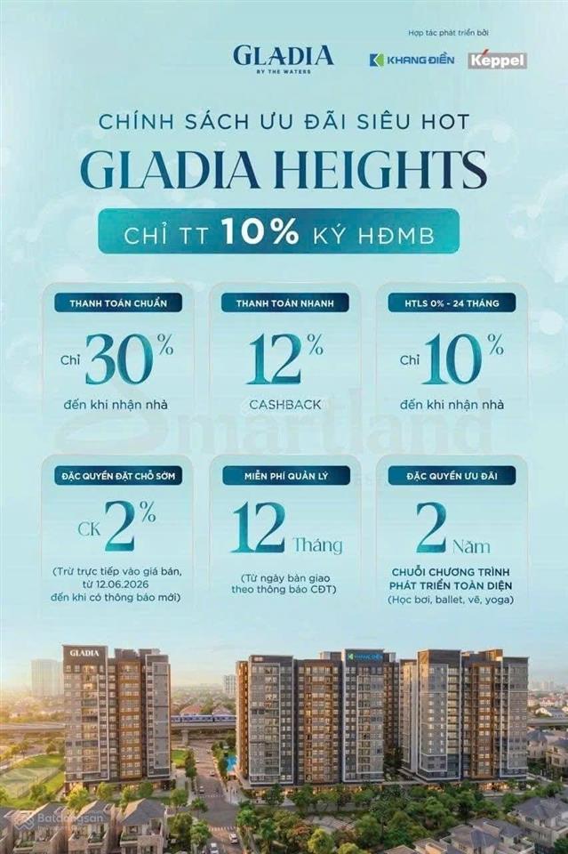 Căn hộ gladia heights mặt tiền võ chí công q2 tp thủ đức