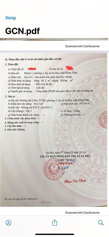 Bán nhà mặt tiền đường an dương vương, chợ sa đéc