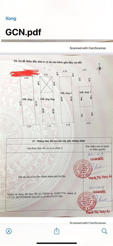 Bán nhà mặt tiền đường an dương vương, chợ sa đéc