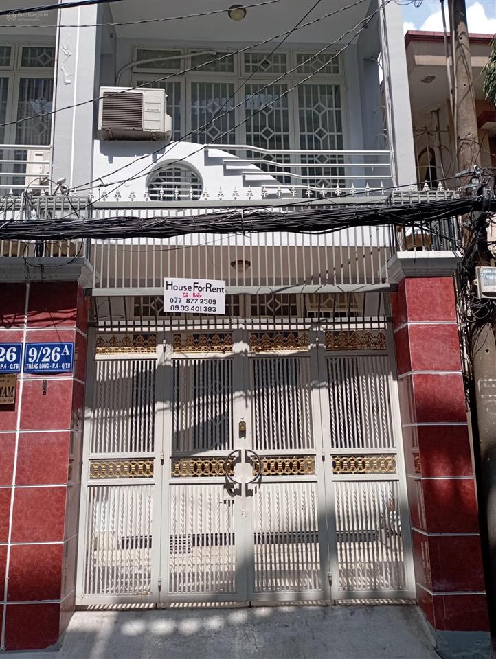 Nhà cho thuê hẻm lớn 9 thăng long, gần lăng cha cả