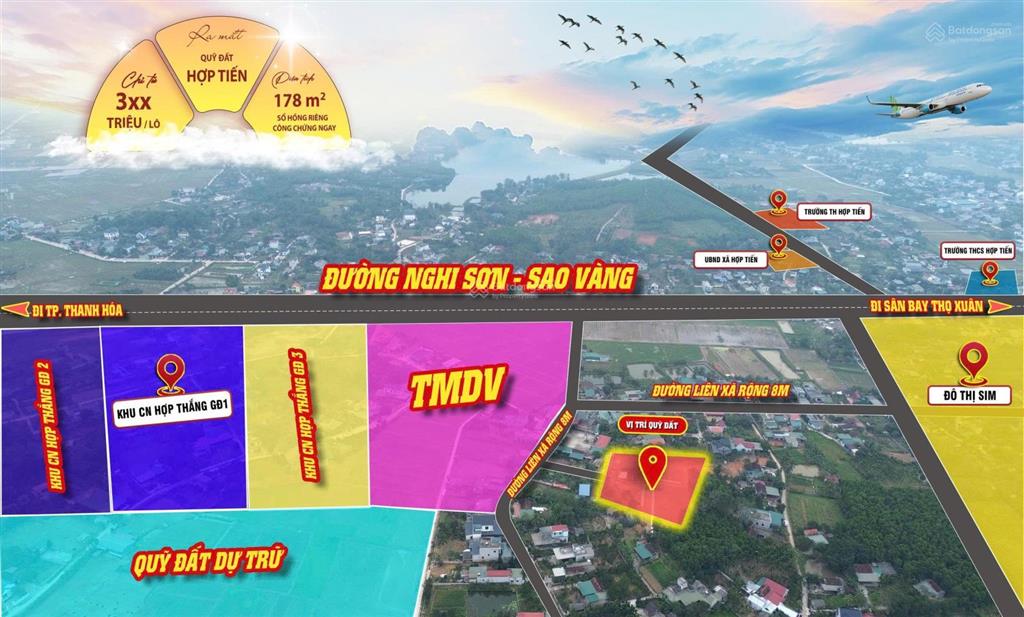 Đất nền hợp thành đô thị sim, cạnh ccn hợp thắng 340tr  0949 716 ***