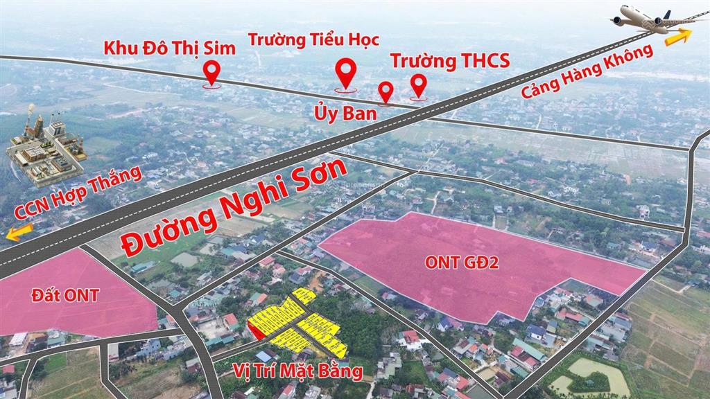Đất nền hợp thành đô thị sim, cạnh ccn hợp thắng 340tr  0949 716 ***
