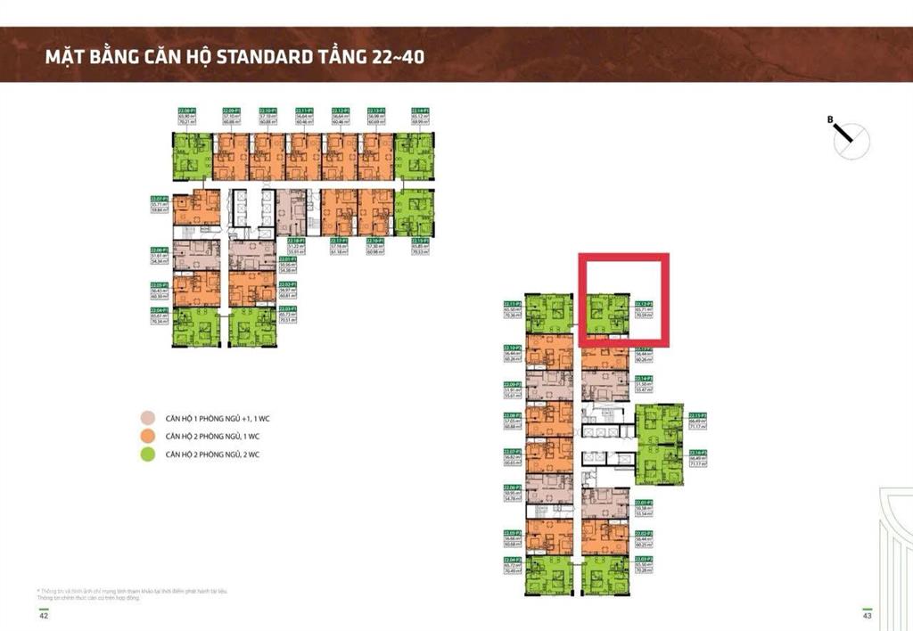 Bán căn 70m2 gồm 2pn2wc giá 3tỷ3 đã vat