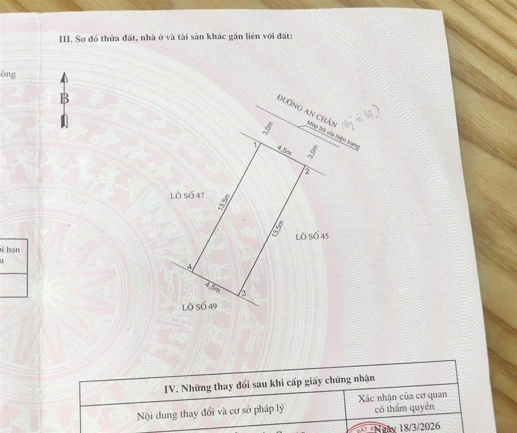 Hàng đẹp 61m2 đất phân lô an chân, sở dầu, hồng bàng, đường 6m