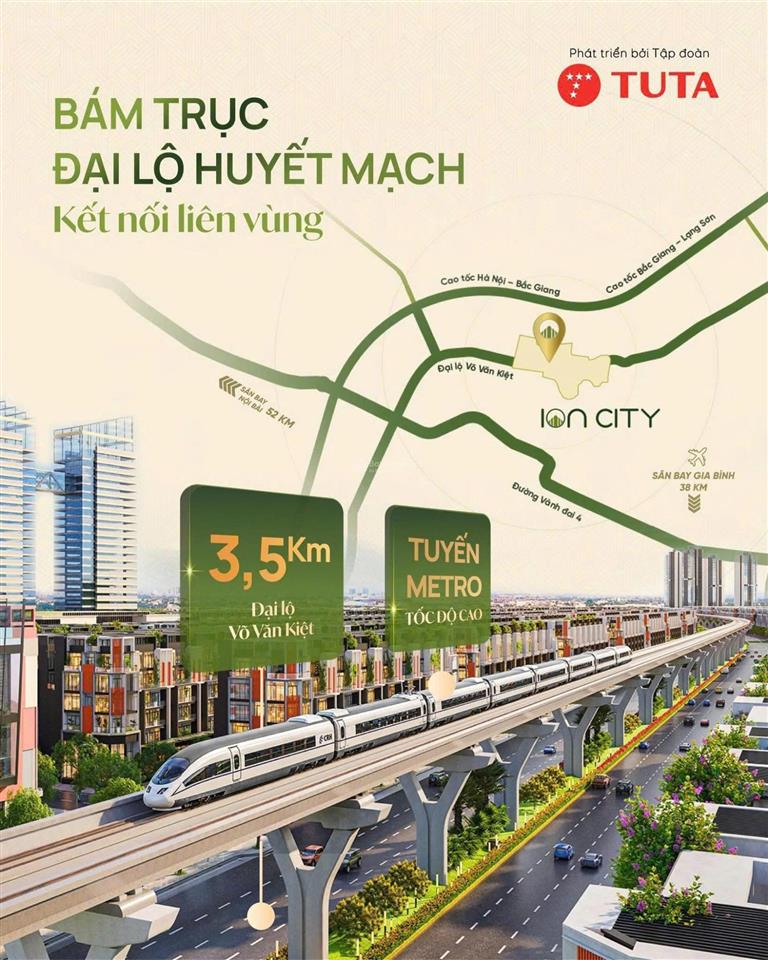 Đất nền thành phố kinh tế đêm ion city, chỉ từ 2,7 tỷ/lô, vốn tự có chỉ cần 1,1 tỷ