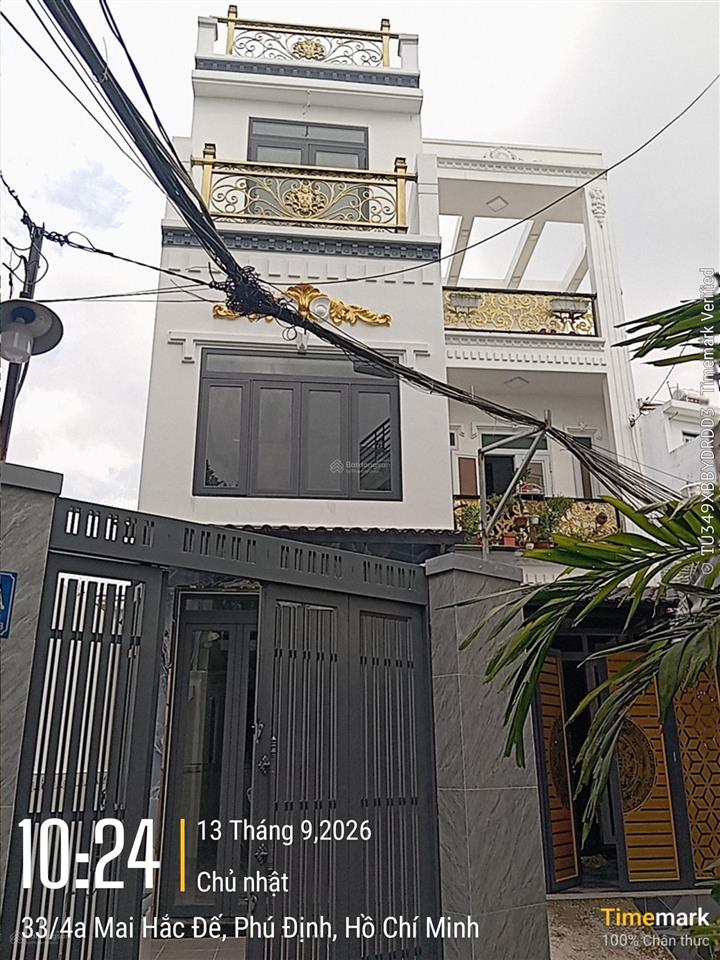 Cần vốn kinh doanh bán nhà mới xây hẻm xe 3 gác thông thoáng cách chợ 15m