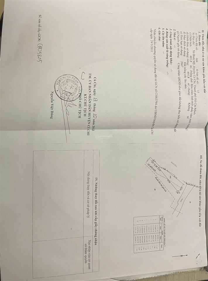 Cần bán đất chính chủ tại xã bình mỹ, củ chi