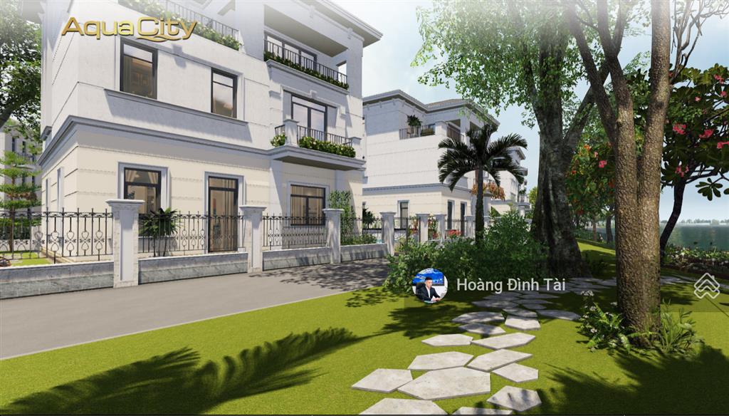 Căn biệt thự đơn lập aqua city căn góc view trực diện sông, đường rộng 19m giá chỉ 23 tỷ all in
