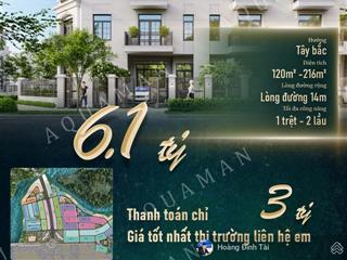 Nhà phố aqua city 6x20 trục thông 14m pháp lý rõ ràng, giá chỉ 6.1 tỷ all in