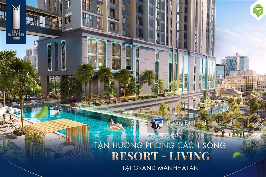 Hàng hiếm grand manhattan 75m2  2pn giá chỉ 12,4 tỷ all in, nhận nhà 12/2026