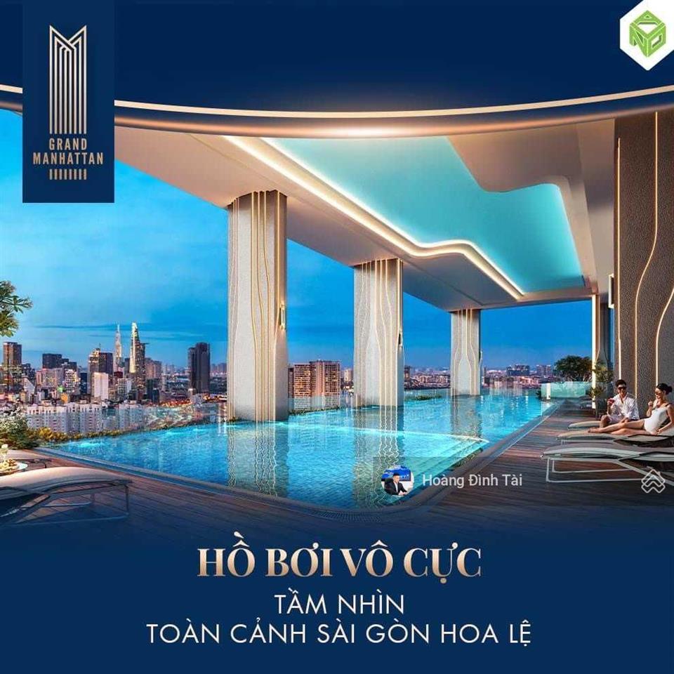Hàng hiếm grand manhattan 75m2  2pn giá chỉ 12,4 tỷ all in, nhận nhà 12/2026