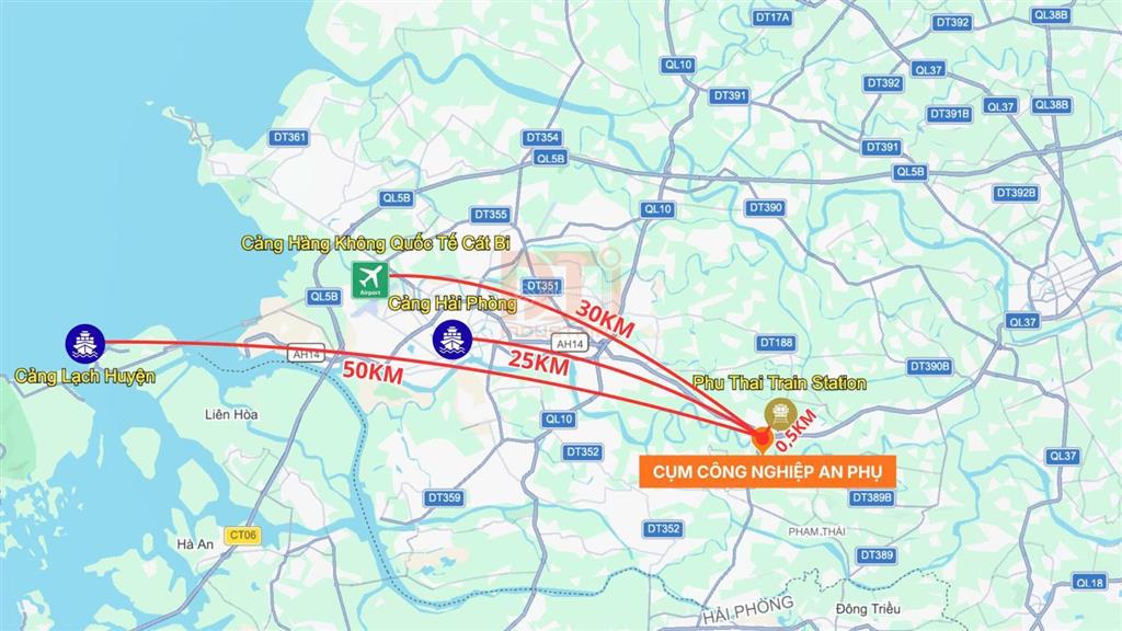 Ccn an phụ hải phòng mặt bằng đầu tư nhà xưởng cho doanh nghiệp công nghiệp hỗ trợ