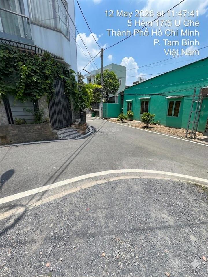 Bán lô góc 2 mặt tiền đường ụ ghe, tam phú, thủ đức 56m2 giá 5,1 tỷ