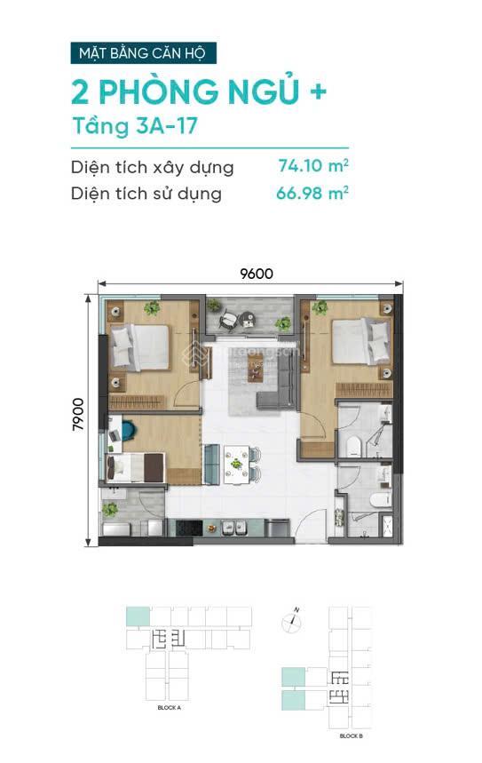 Cần bán căn hộ 3pn2wc, dự án daqua bến bình đông quận 8