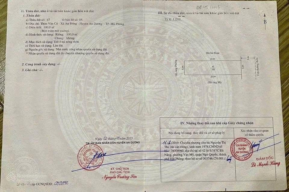 Bán đất tặng nhà xưởng tại mặt đường hoàng thế trung vĩnh khê an đồng an dương