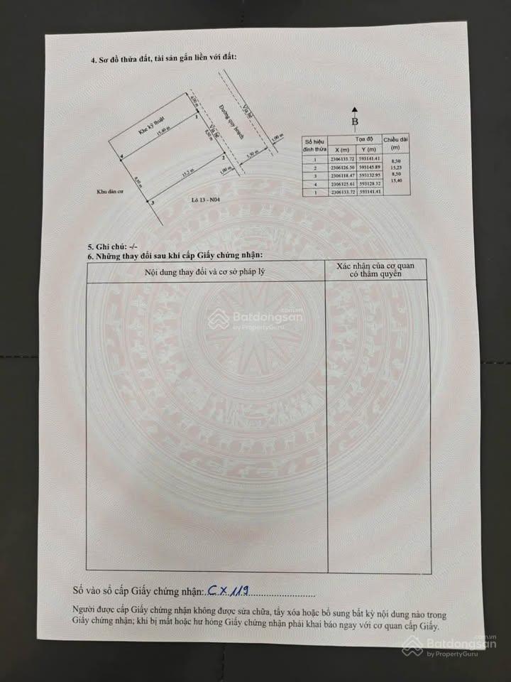 Bán lô góc biệt thự 130m2 tại trang quan an dương hải phòng