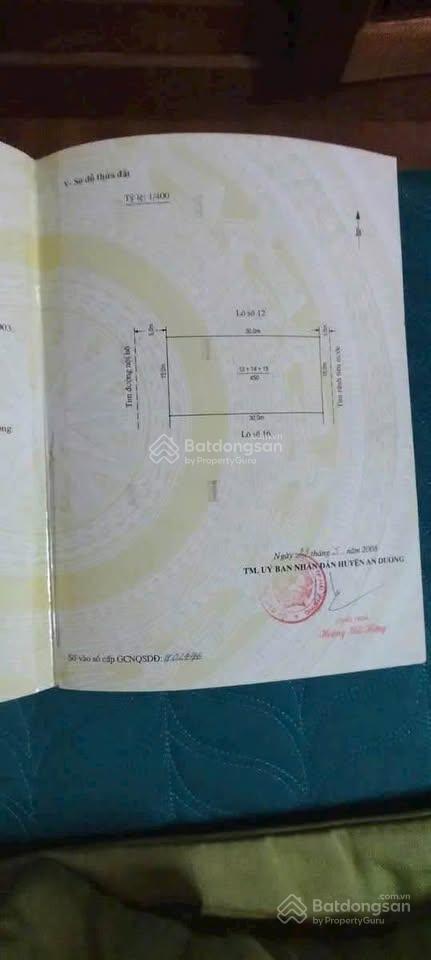 Lô đất biệt thự 450m2 tại mặt trục chính văn cú 2 an đồng an dương