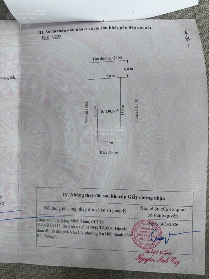 Bán nhà xưởng tại tuyến chung cư bến thóc an đồng an dương