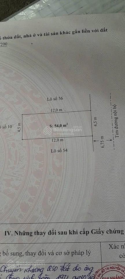 54m2 tuyến 2 tđc hộ phụ xi măng bạch mai đồng thái an dương